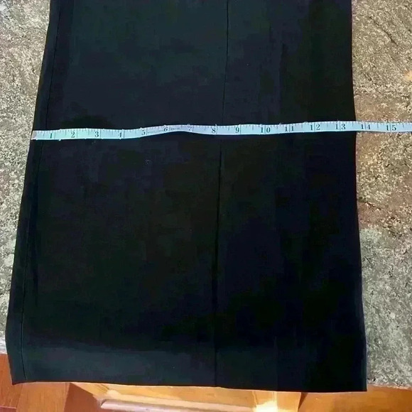 EUC Aritzia Babaton Pleated Wide Leg High Rise Pant Trouser Black Sz 12 - Picture 12 of 13